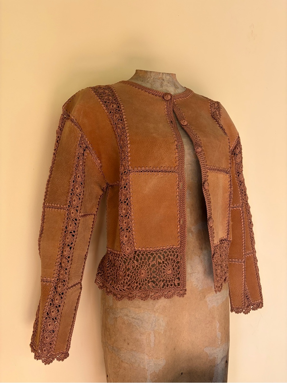 Vintage S.M.H. Women’s Camel Tan Suede Jacket Size M
